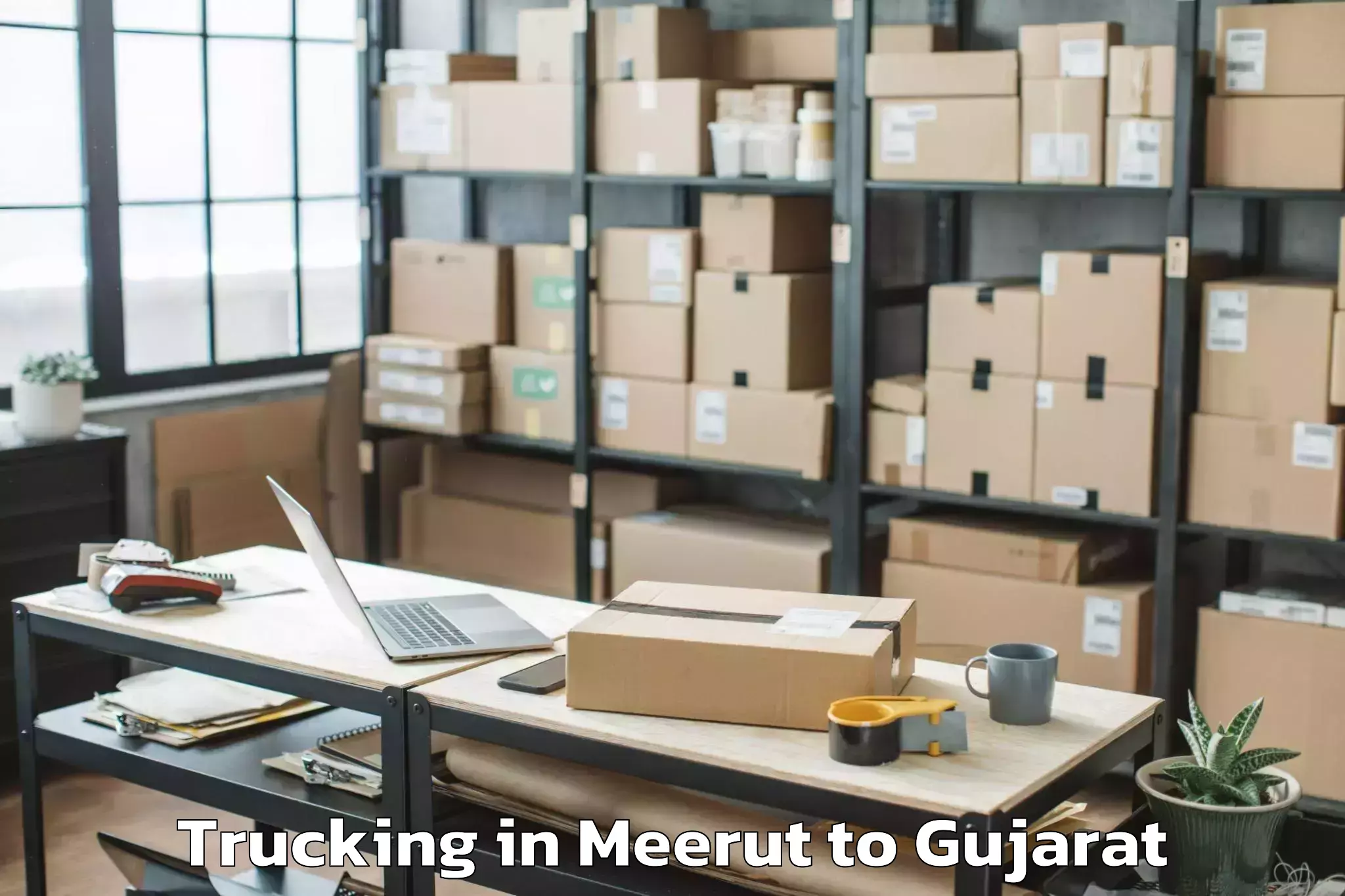 Comprehensive Meerut to Waghai Trucking